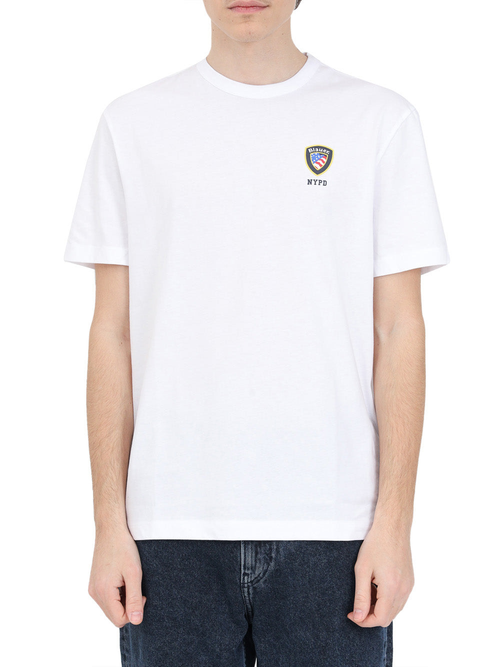 T-shirt Blauer da Uomo - Bianco