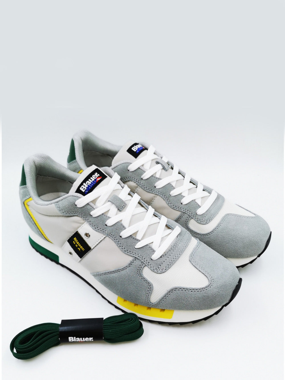 Sneakers Blauer Queens01 da Uomo - Bianco