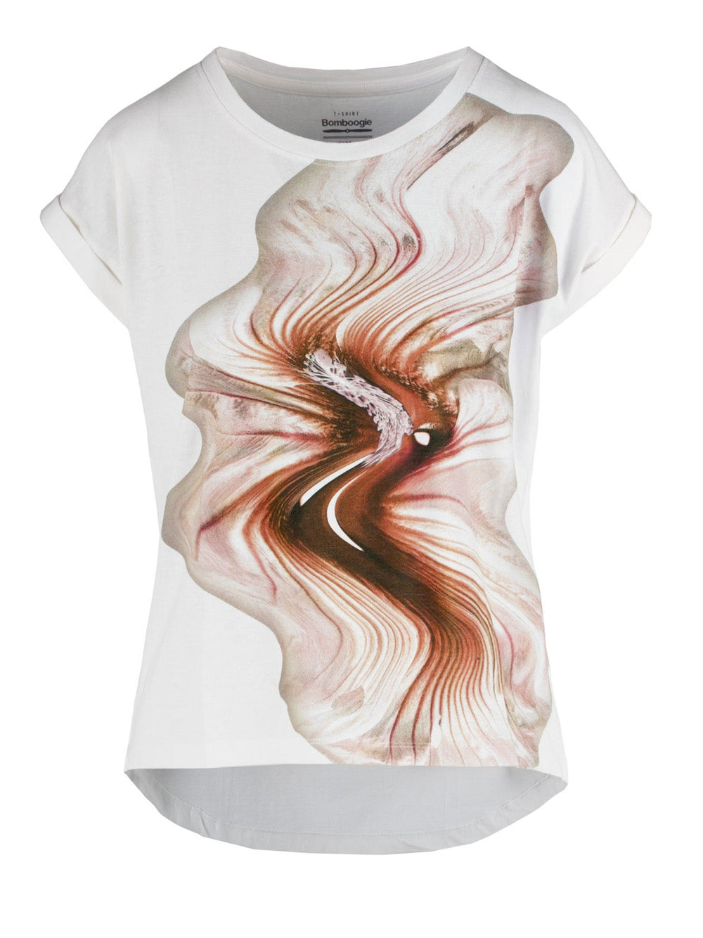 T-shirt Bomboogie Big Liquid da Donna - Bianco