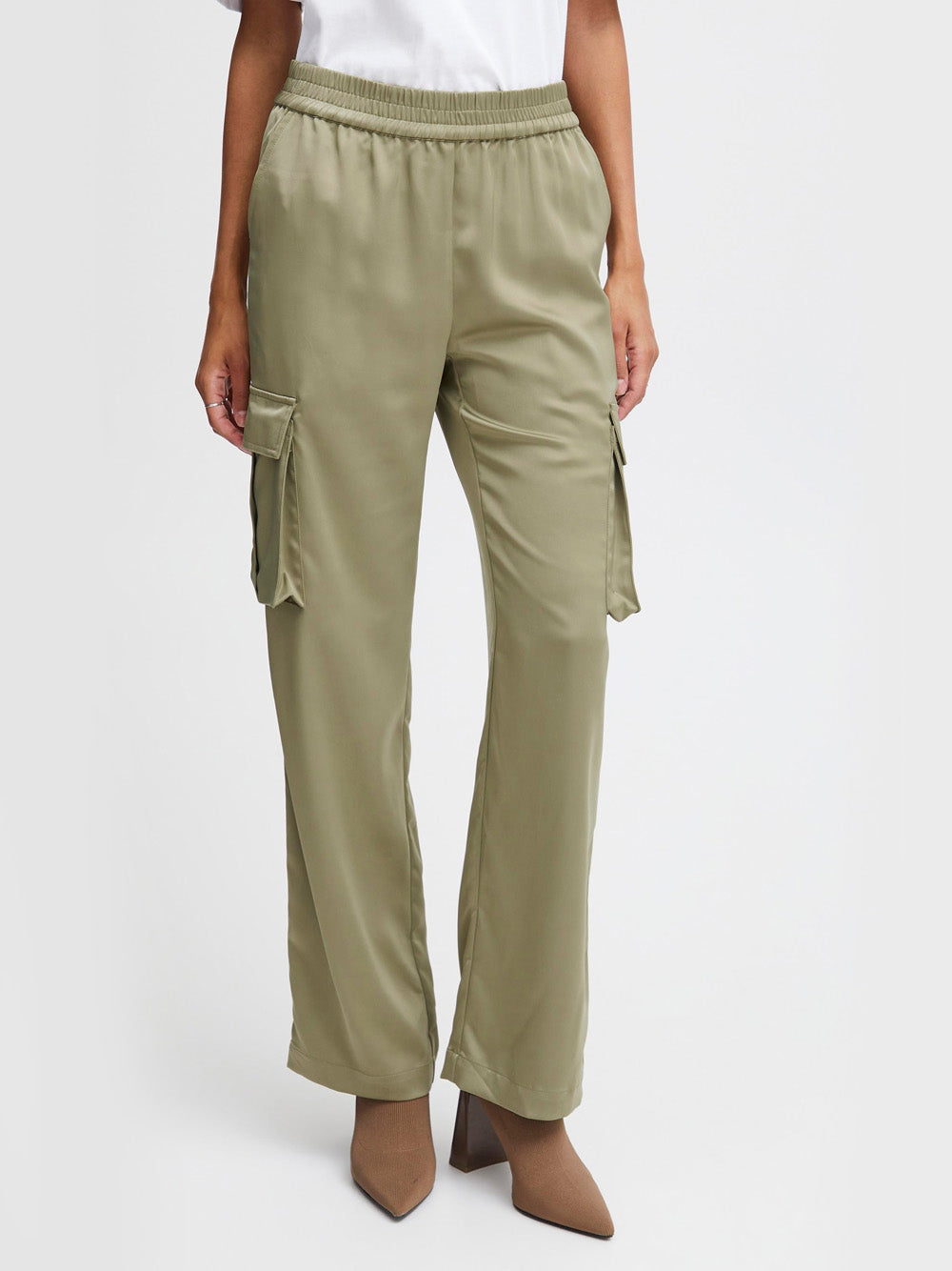 Pantalone Cargo b.young da Donna - Verde