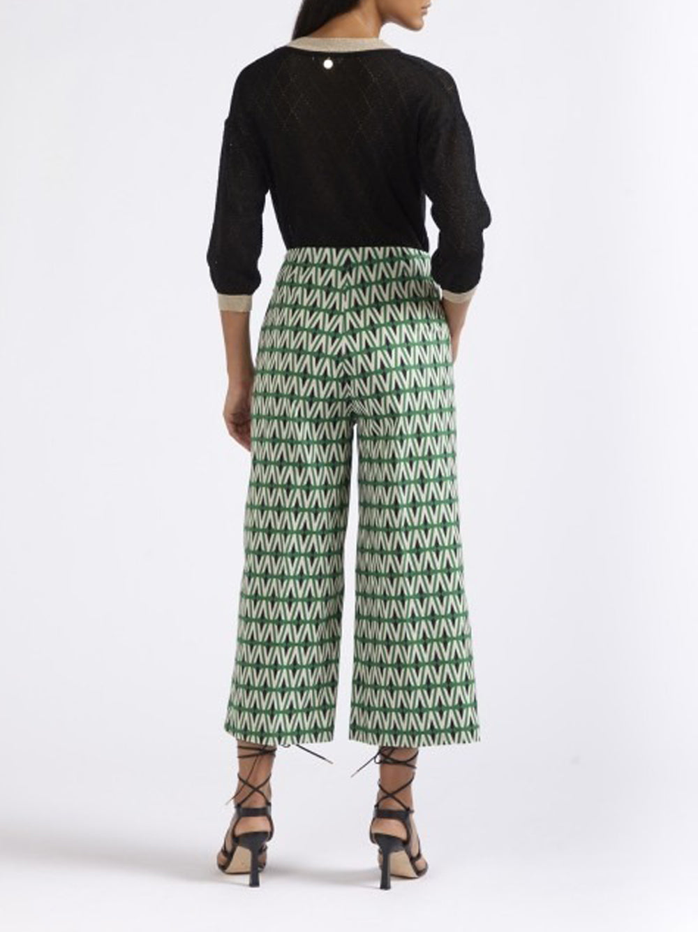 Pantalone Palazzo CafèNoir da Donna - Verde