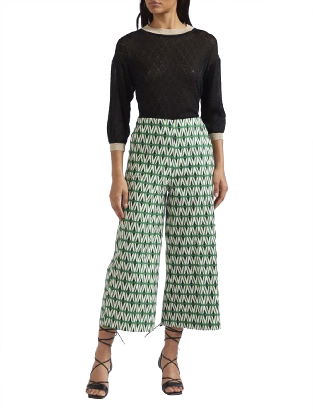 Pantalone Palazzo CafèNoir da Donna - Verde