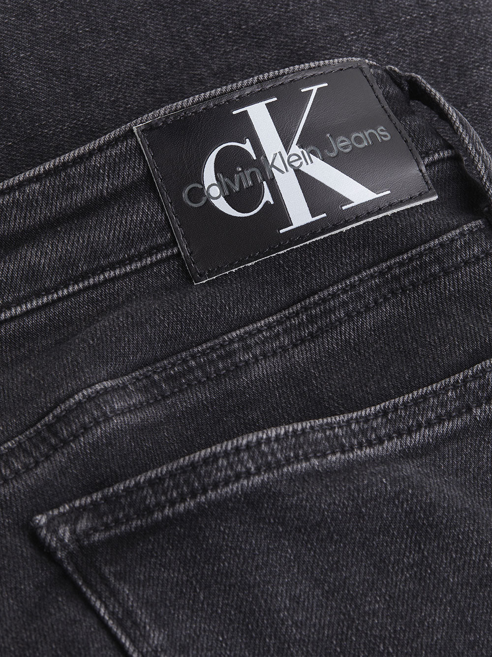 Jeans Skinny Calvin Klein Mid Rise da Donna - Nero