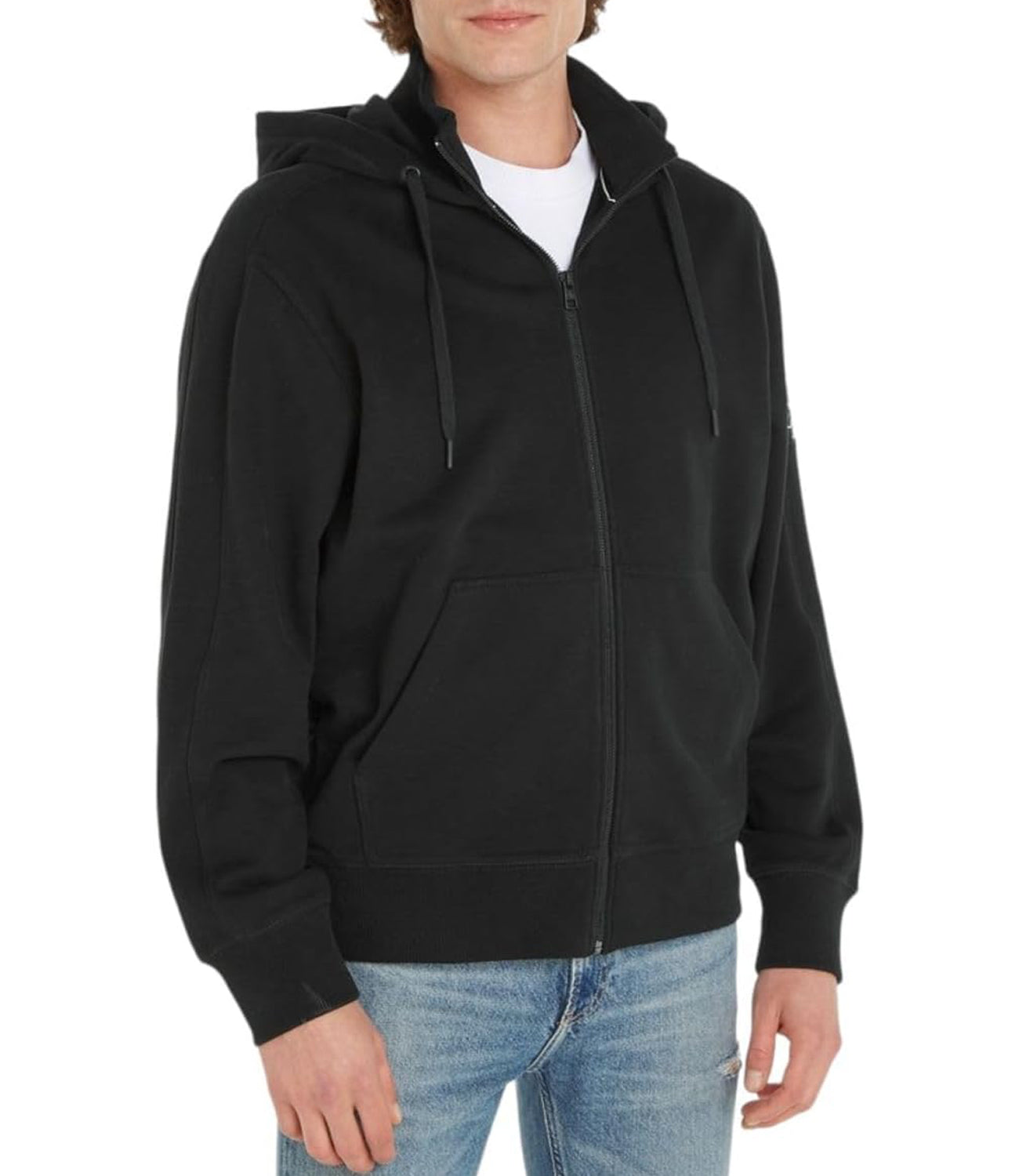 Calvin Klein Calvin Klein Jeans Felpa cappuccio Uomo Mod. J30J324956 ZIP BEH Black Nero