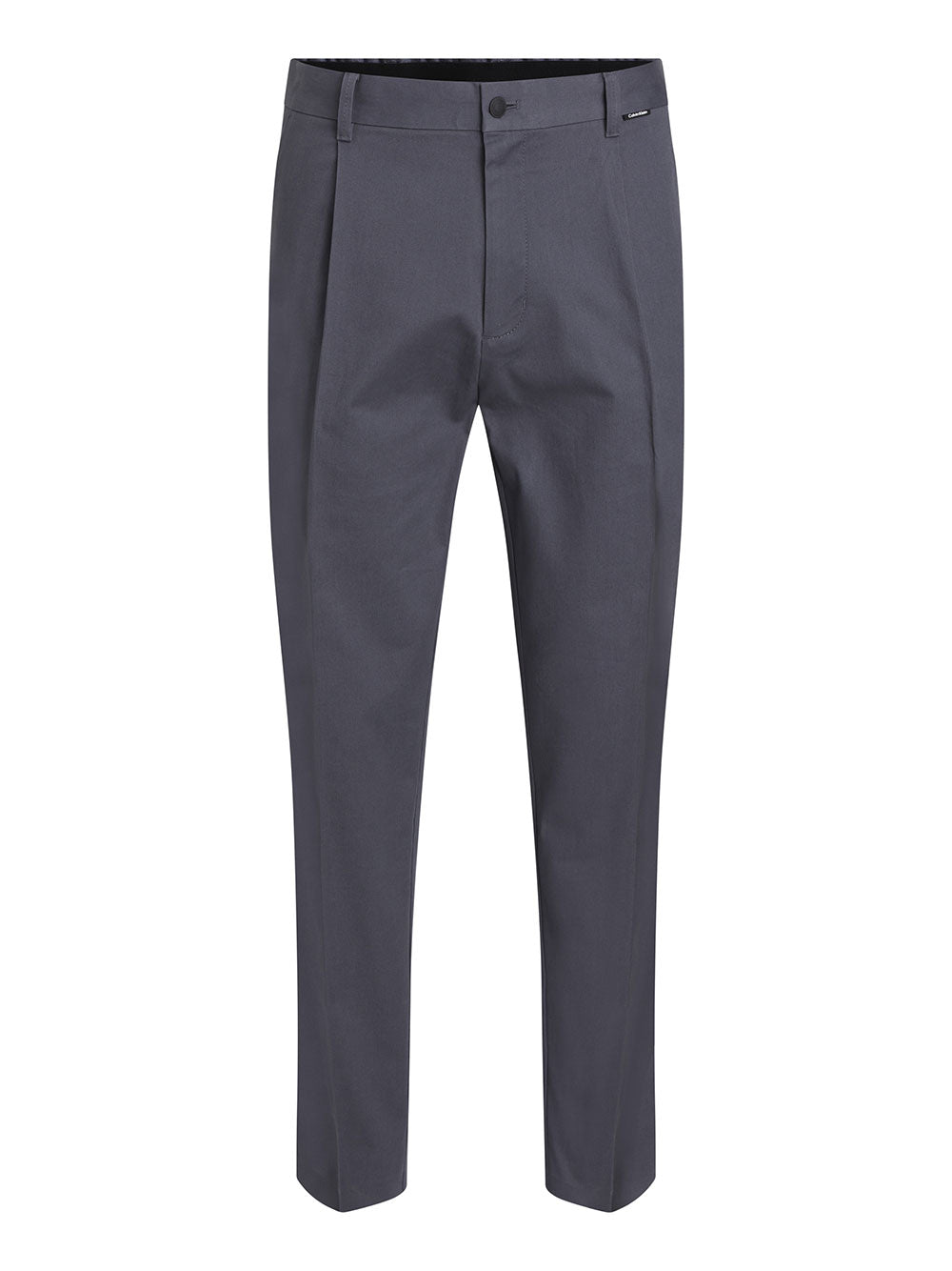 Pantalone Chino Calvin Klein Twill Tapered da Uomo - Grigio