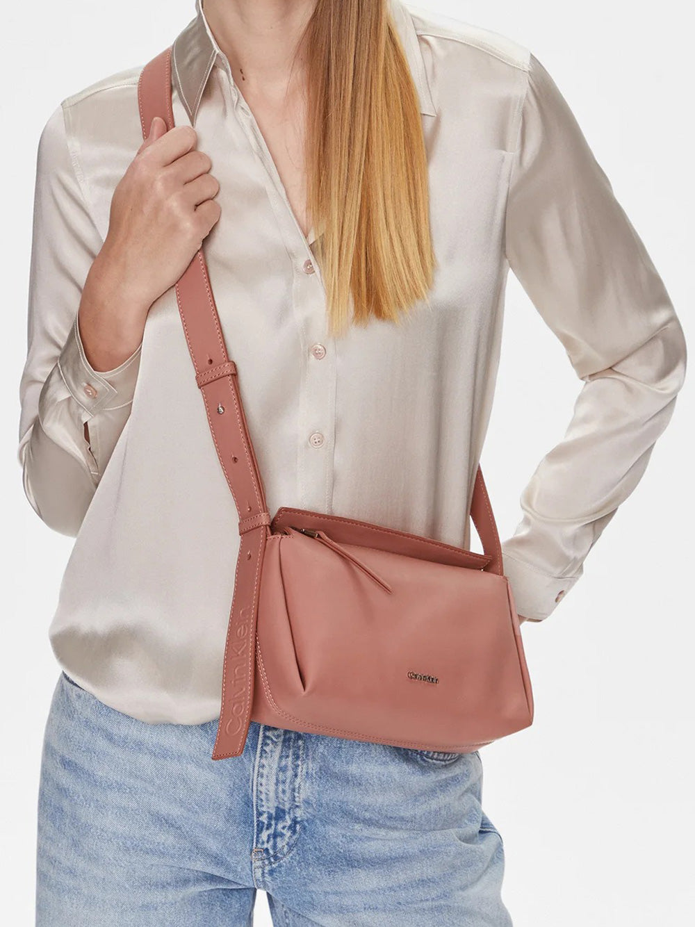 Borsa a Tracolla Calvin Klein Gracie Mini da Donna - Rosa