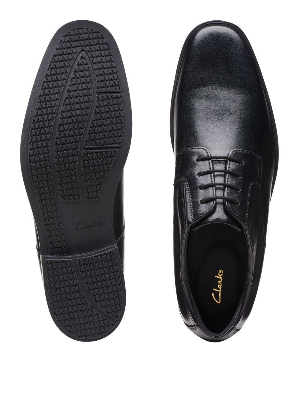 Scarpa Stringata Clarks Howard Walk da Uomo - Nero