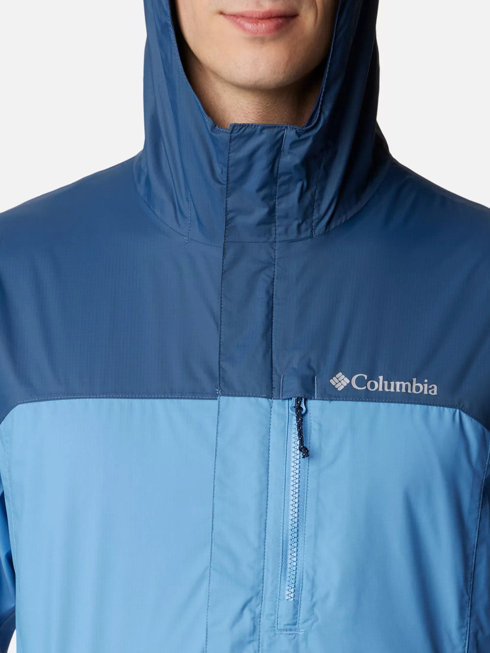 Giubbino Columbia Pouring Adventure da Uomo - Celeste