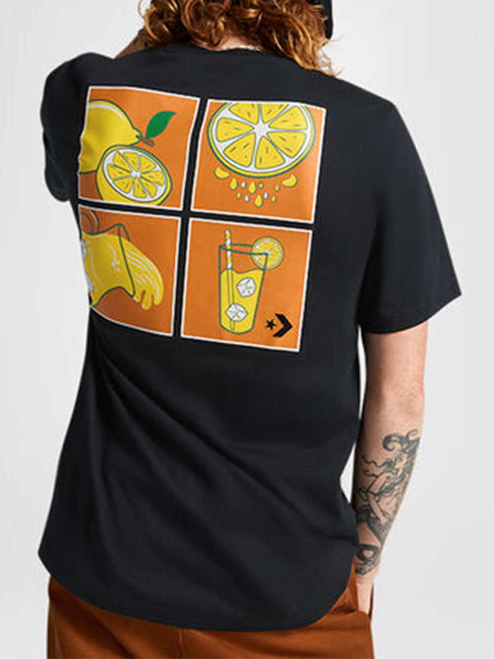 T-shirt Converse How To Lemonade da Uomo - Nero