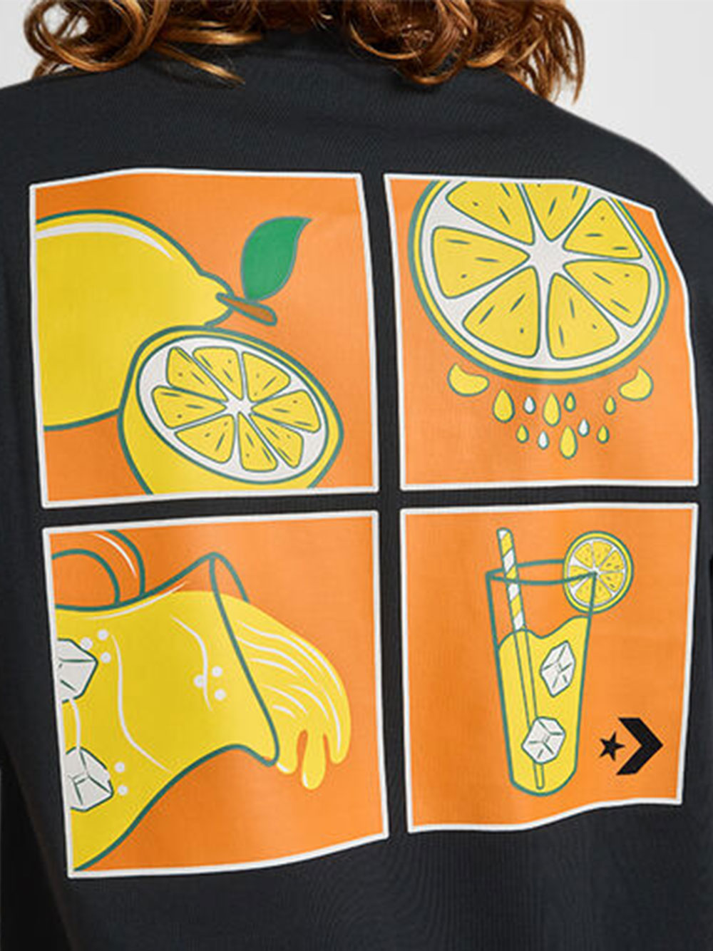 T-shirt Converse How To Lemonade da Uomo - Nero