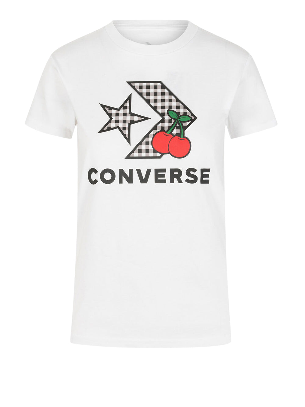 T-shirt Converse Cherry Star Chevron Infill da Donna - Bianco