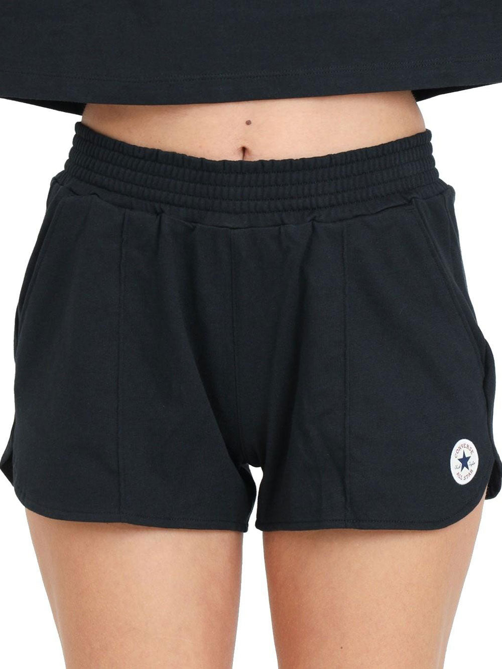 Shorts Sportivi Converse Retro Chuck da Donna - Nero