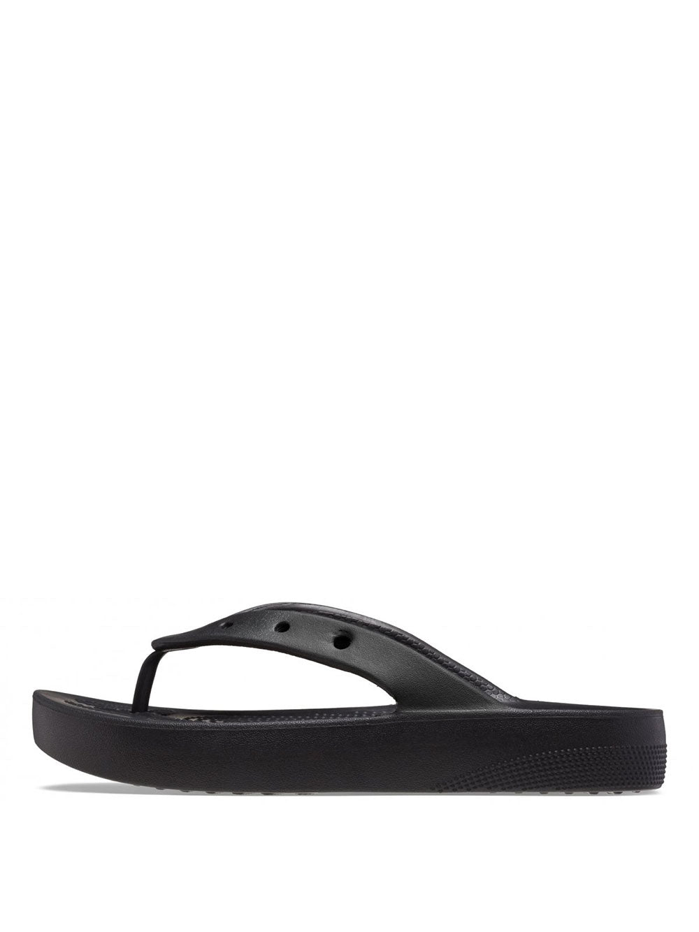 Infradito Crocs Classic Platform Flip da Donna - Nero