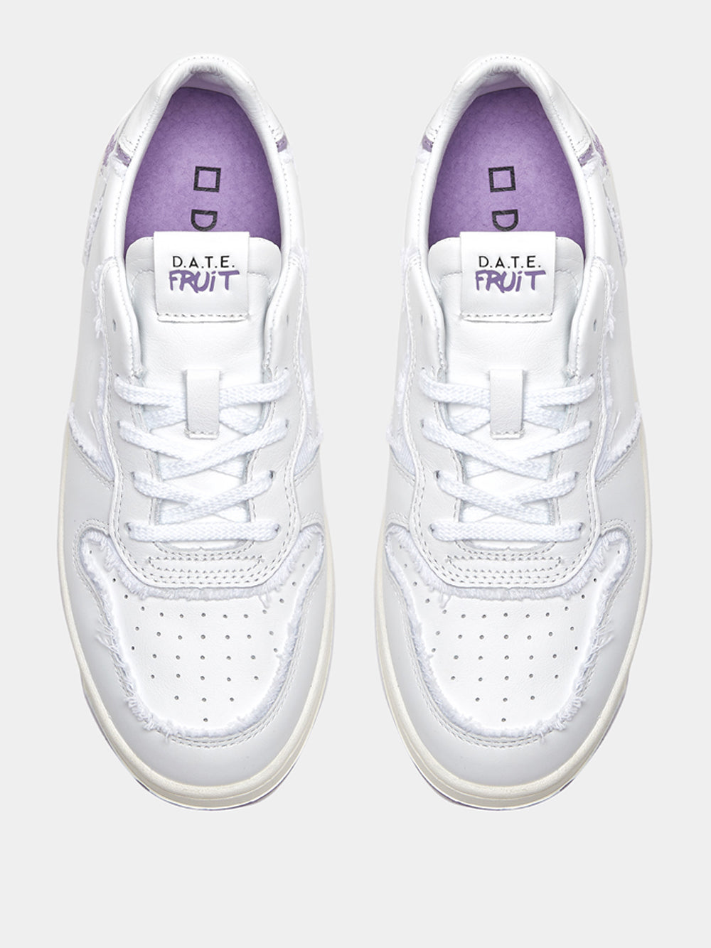 Sneakers Date Court Fruit da Donna - Bianco Viola