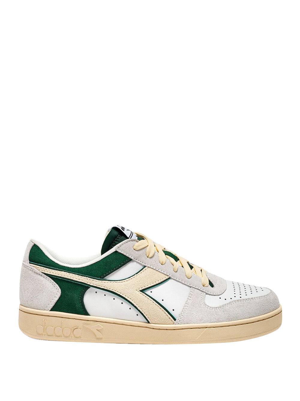 Sneakers Diadora Magic Basket Low Suede Unisex - Bianco