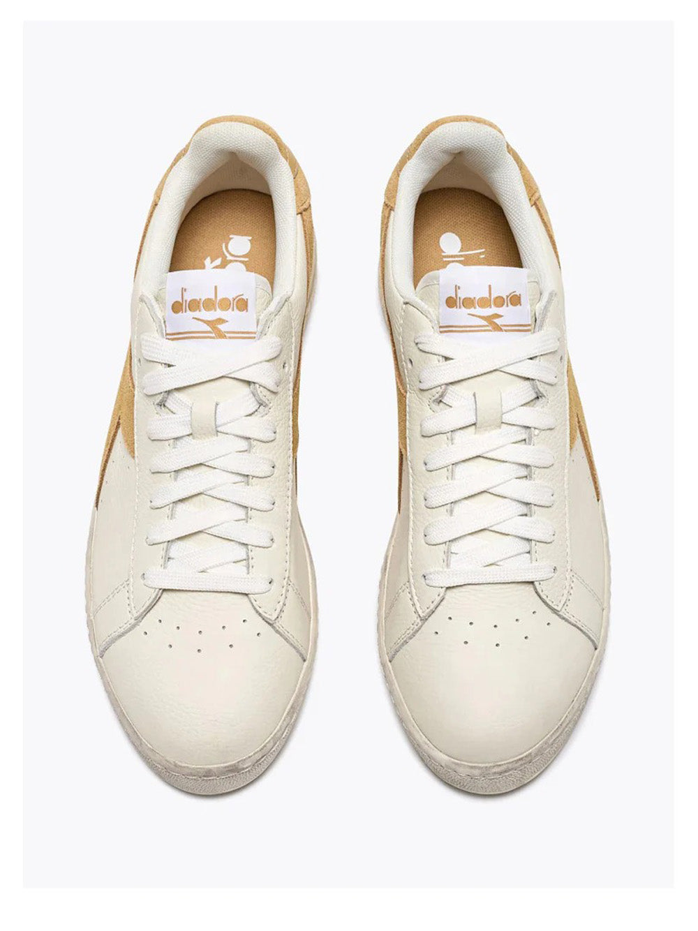 Sneakers Diadora Game Waxed Suede Pop Unisex - Bianco