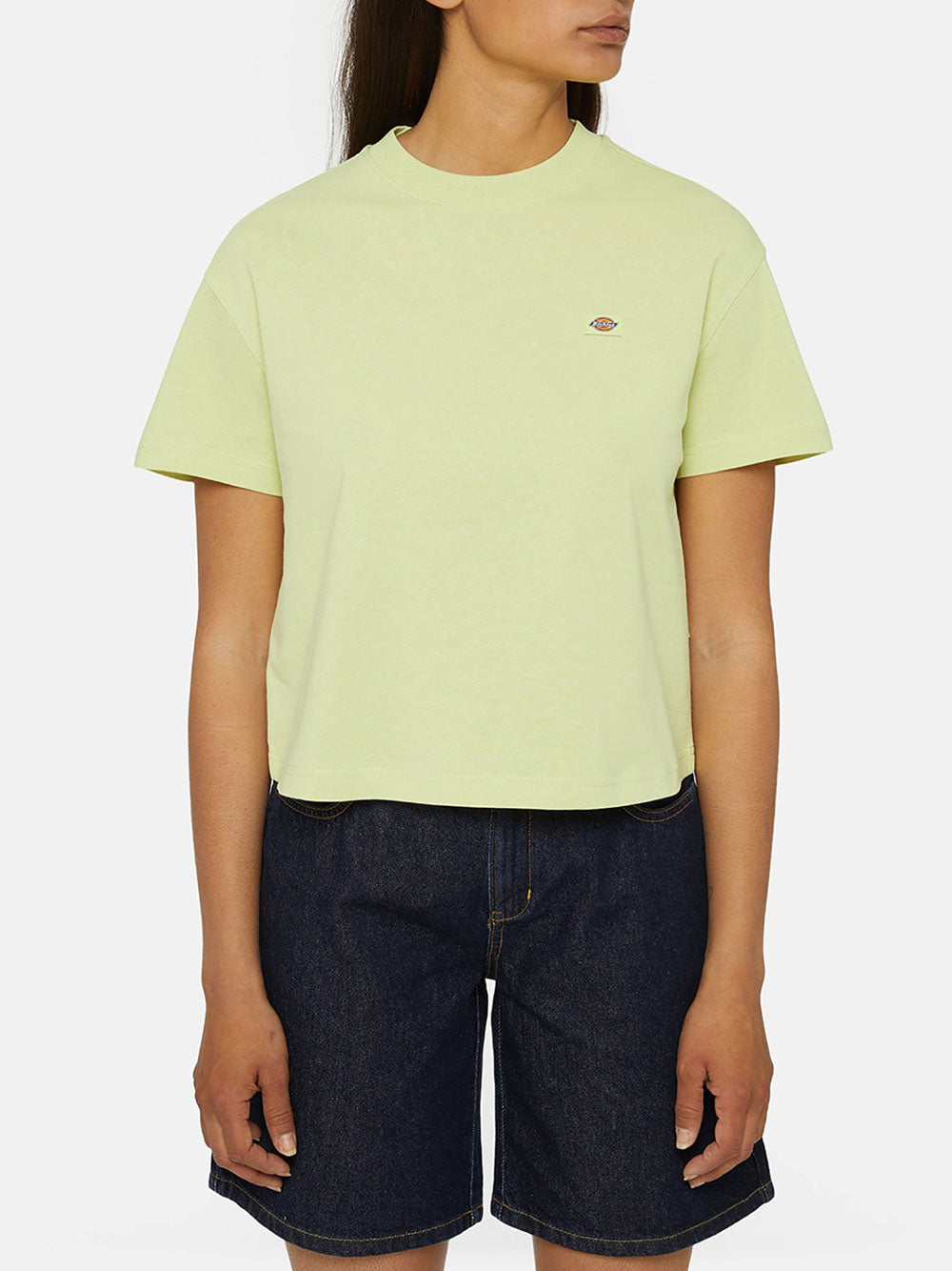 T-shirt Dickies Oakport Boxy da Donna - Verde