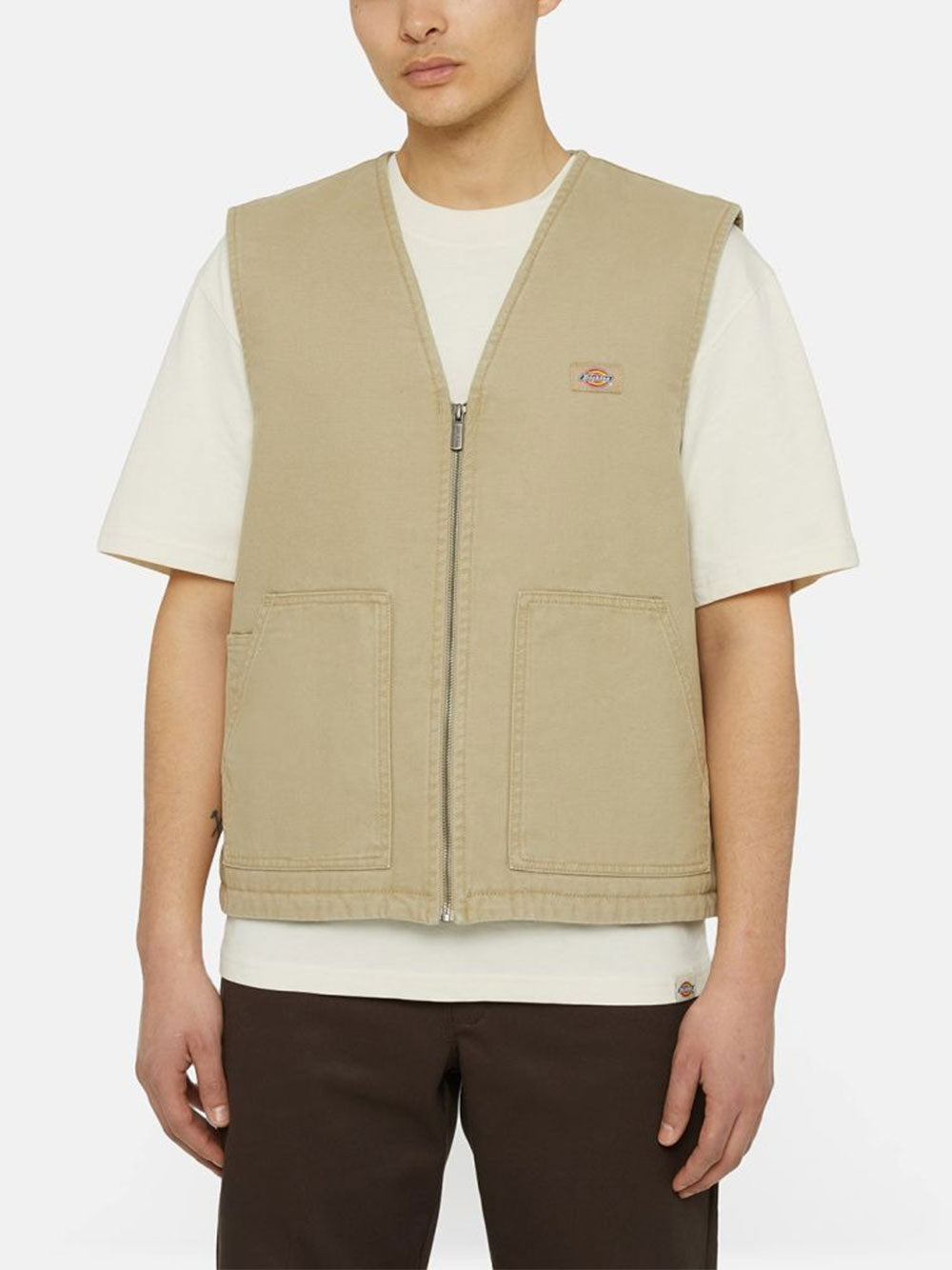 Gilet Dickies Duck Canvas da Uomo - Beige