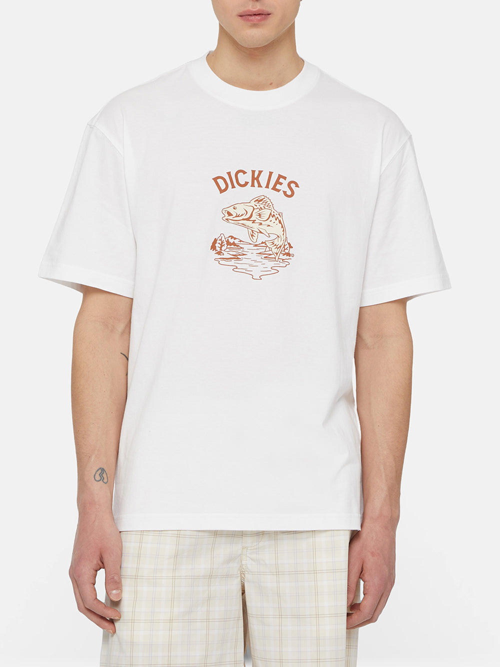 T-shirt Dickies Dumfries da Uomo - Bianco