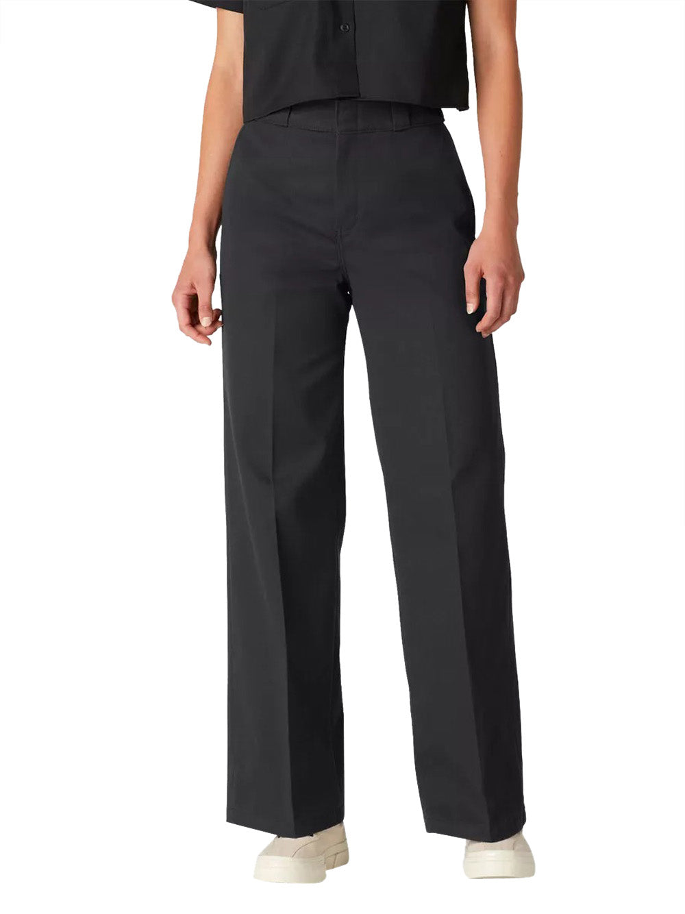 Pantalone Palazzo Dickies Wide Leg Work da Donna - Nero