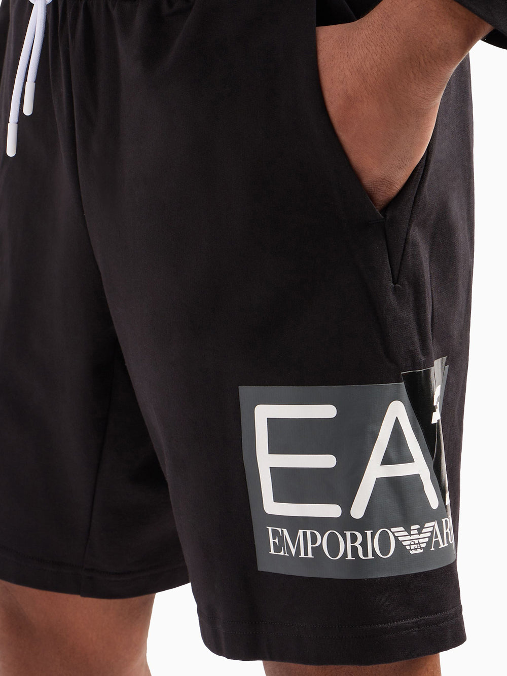 Shorts Sportivi Ea7 da Uomo - Nero