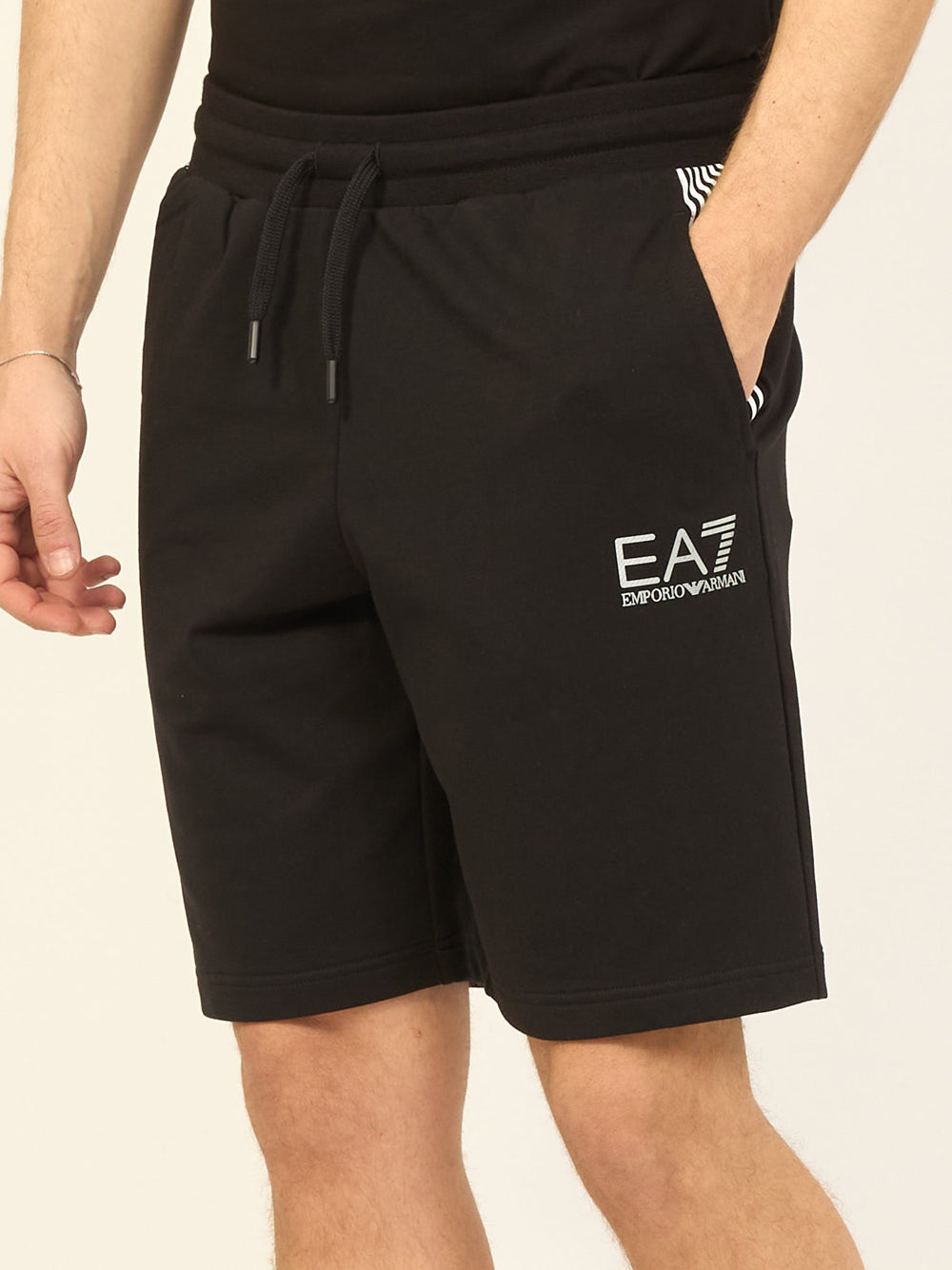 Shorts Sportivi Ea7 da Uomo - Nero