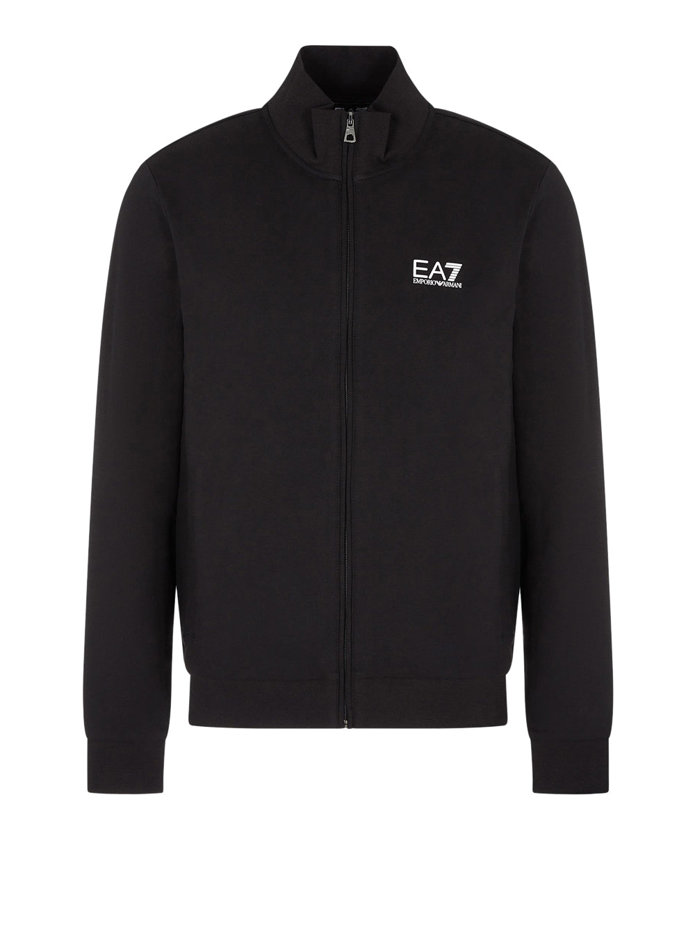 Felpa Zip Ea7 da Uomo - Nero