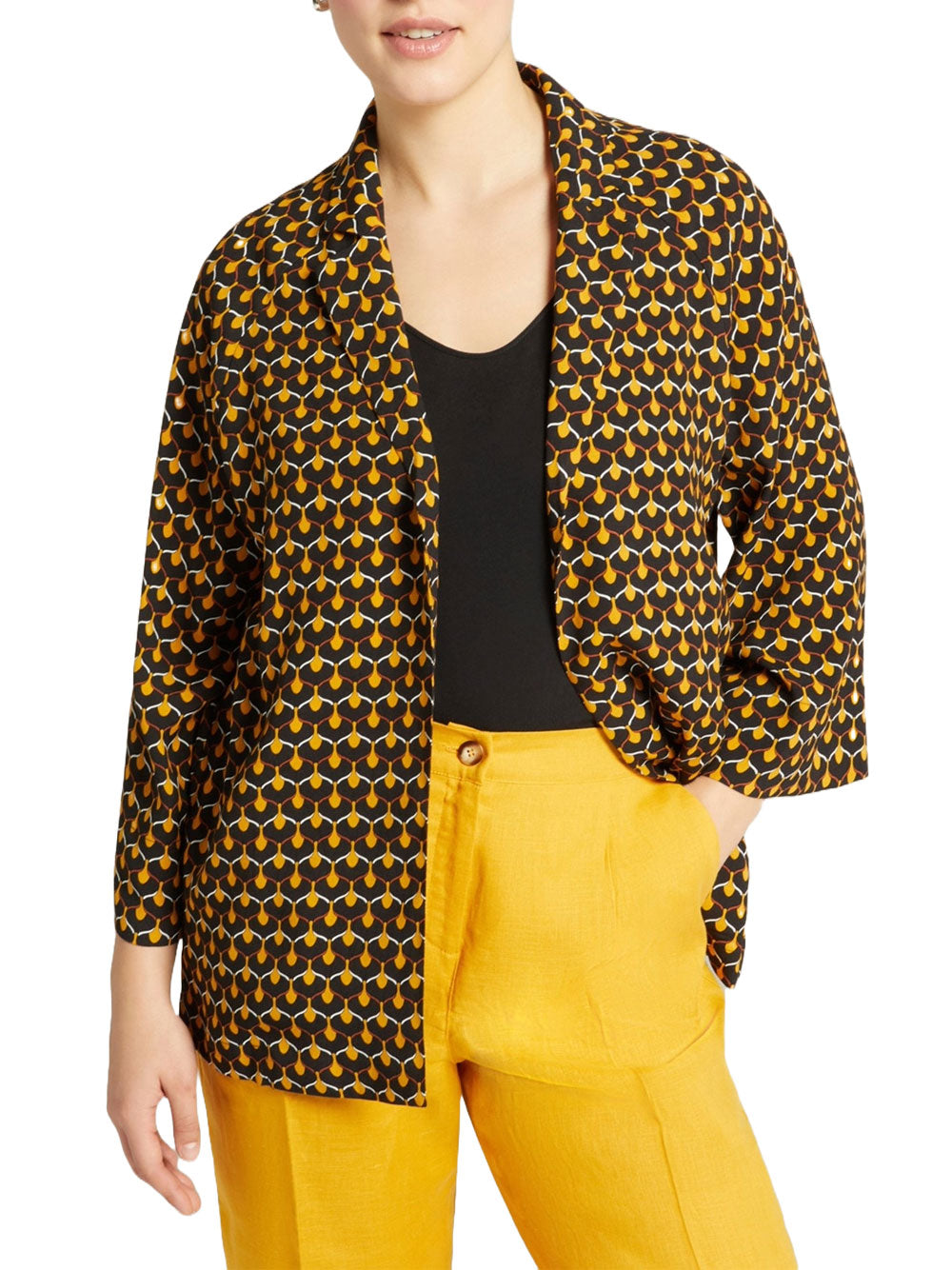 Blazer Elena Mirò da Donna - Nero Giallo