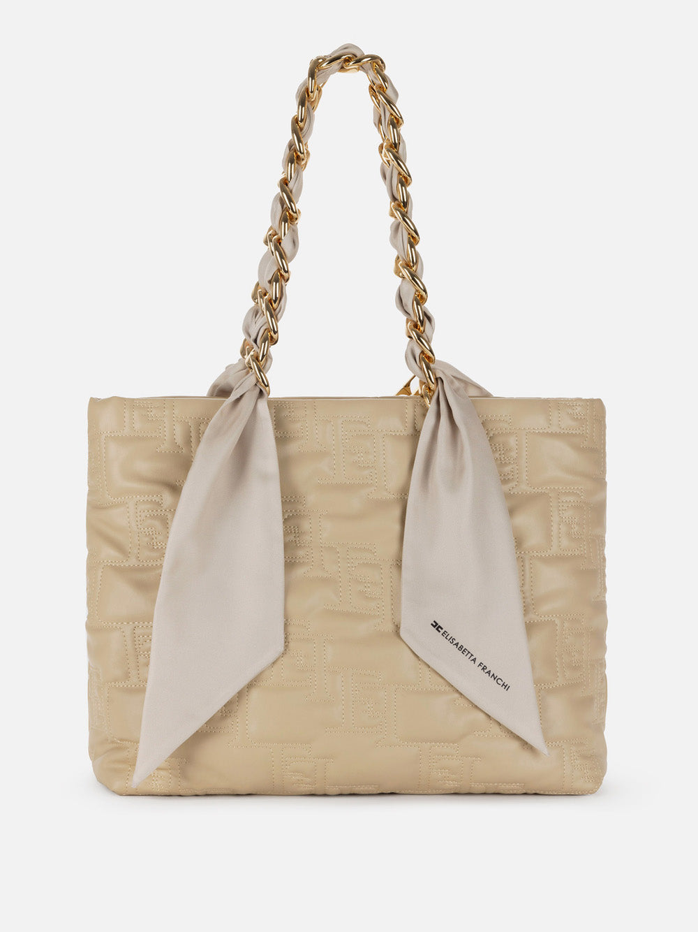 Borsa Shopper Elisabetta Franchi da Donna - Sabbia Beige