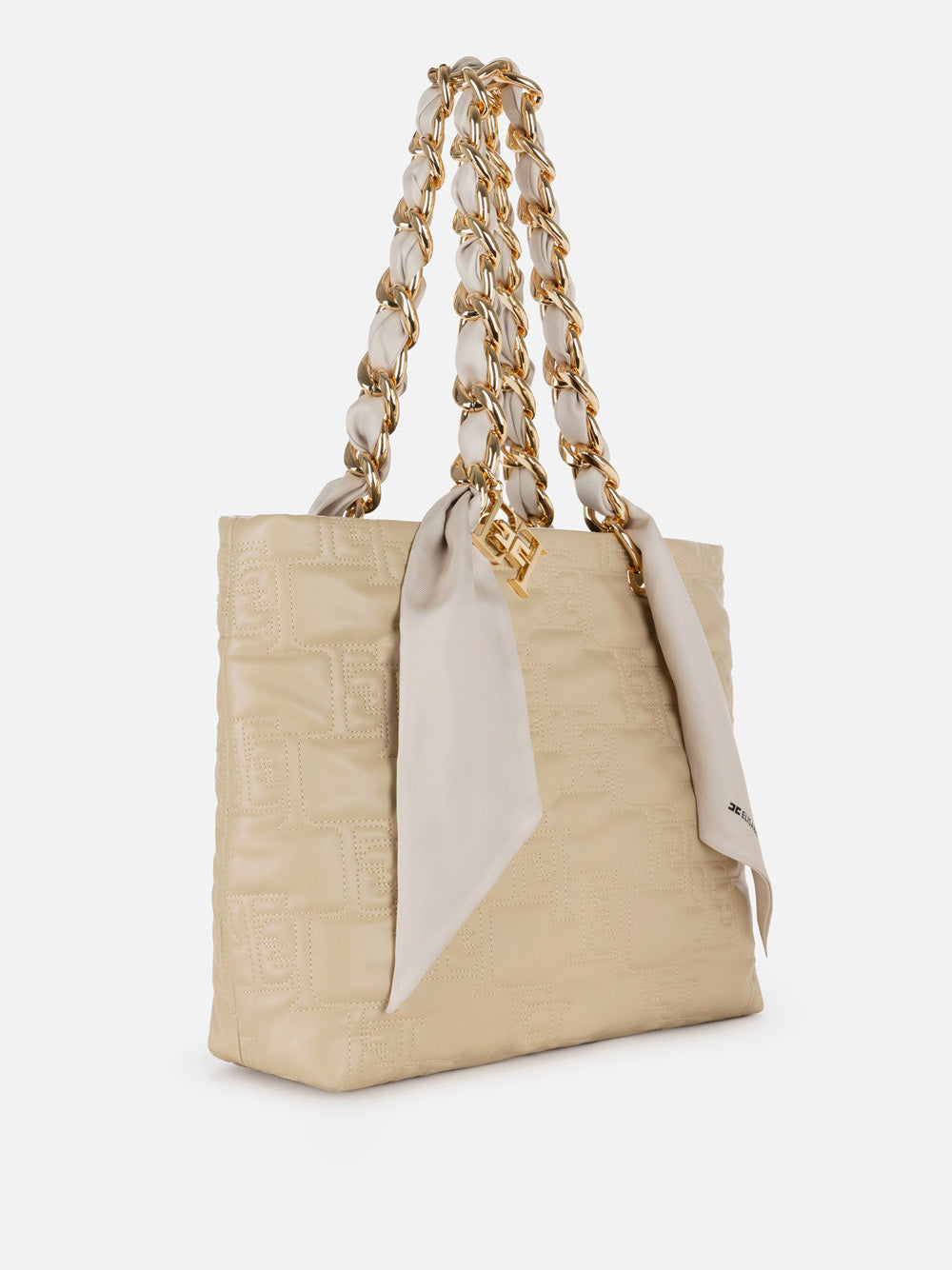 Borsa Shopper Elisabetta Franchi da Donna - Sabbia Beige