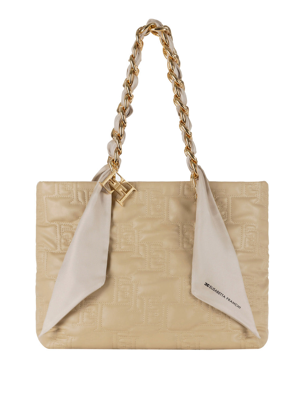 Borsa Shopper Elisabetta Franchi da Donna - Sabbia Beige