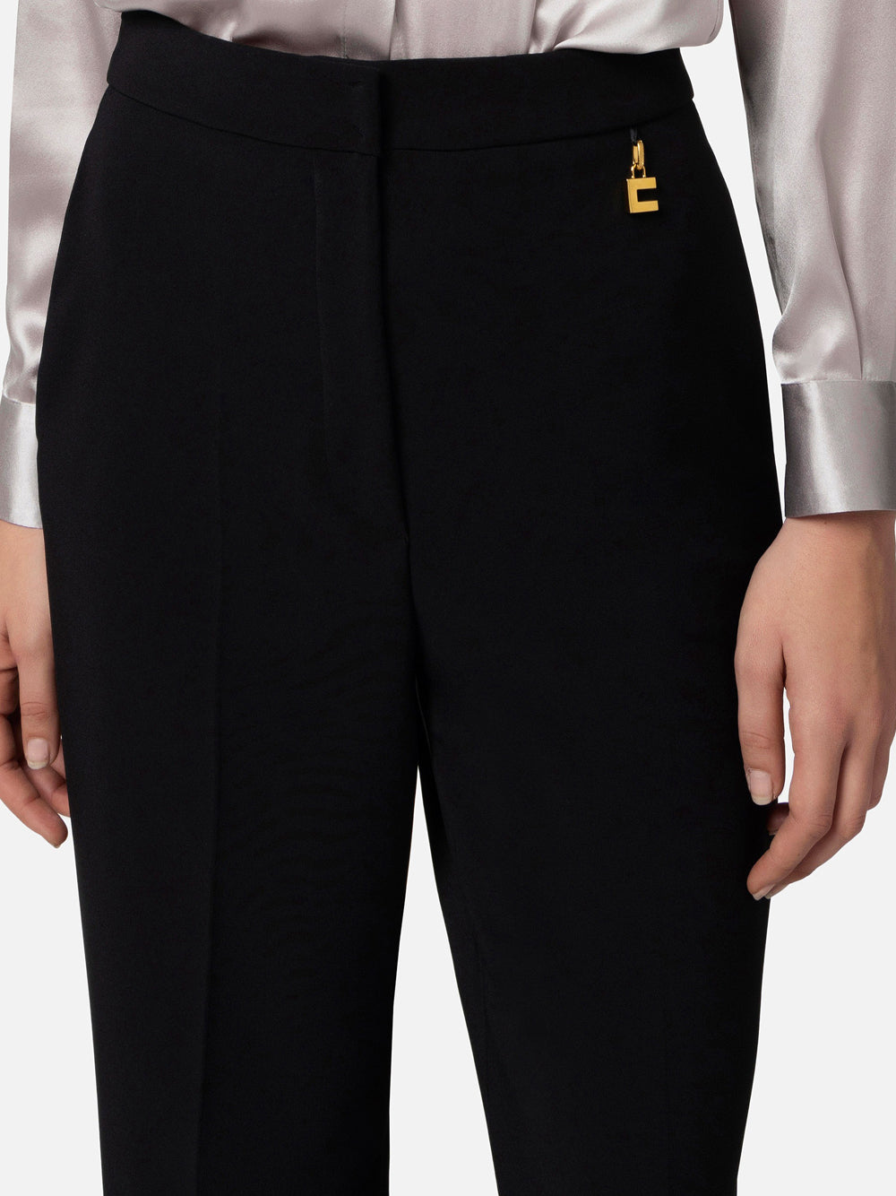 Pantalone Palazzo Elisabetta Franchi da Donna - Nero