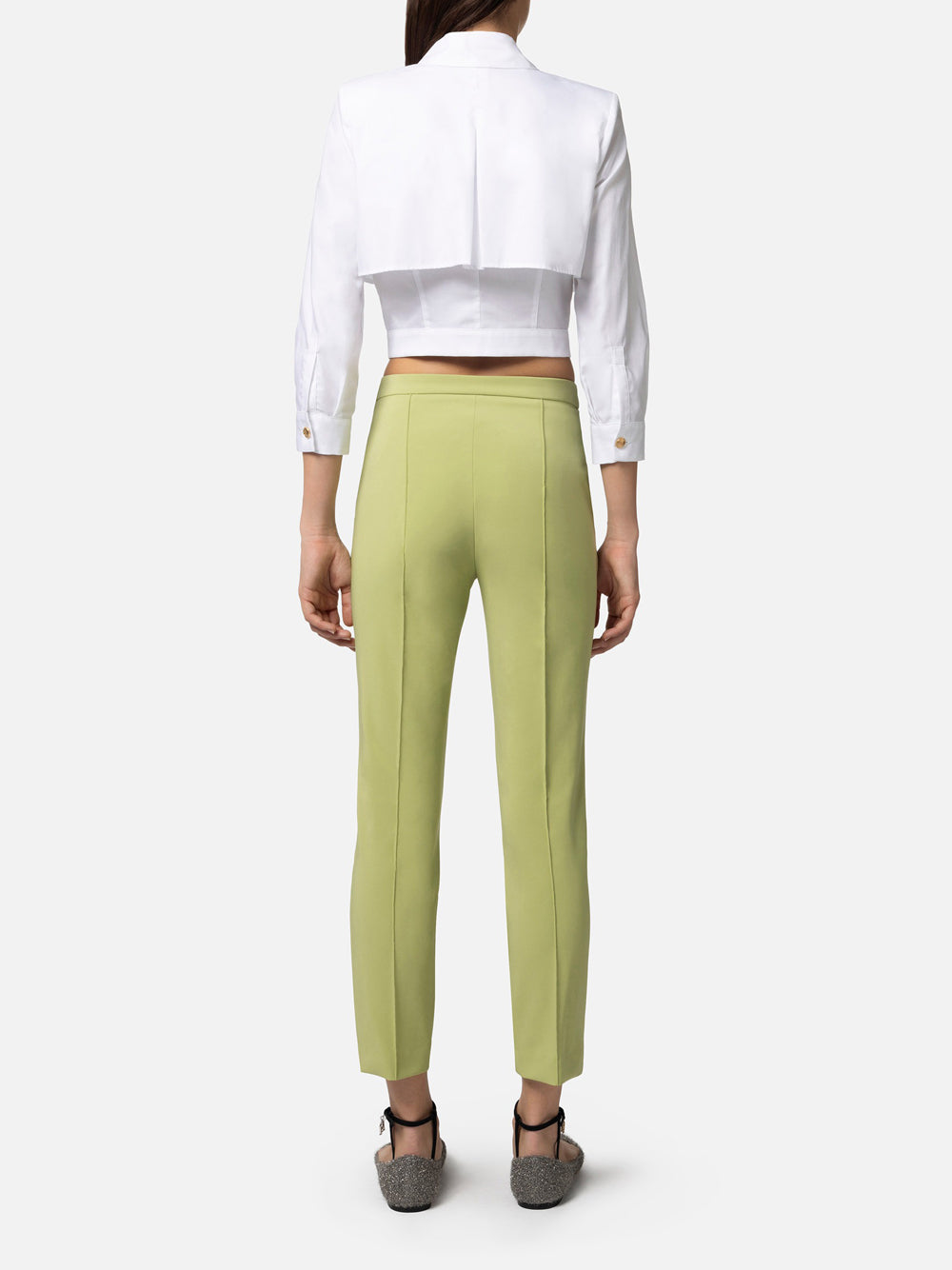 Pantalone Chino Elisabetta Franchi da Donna - Pistacchio Verde