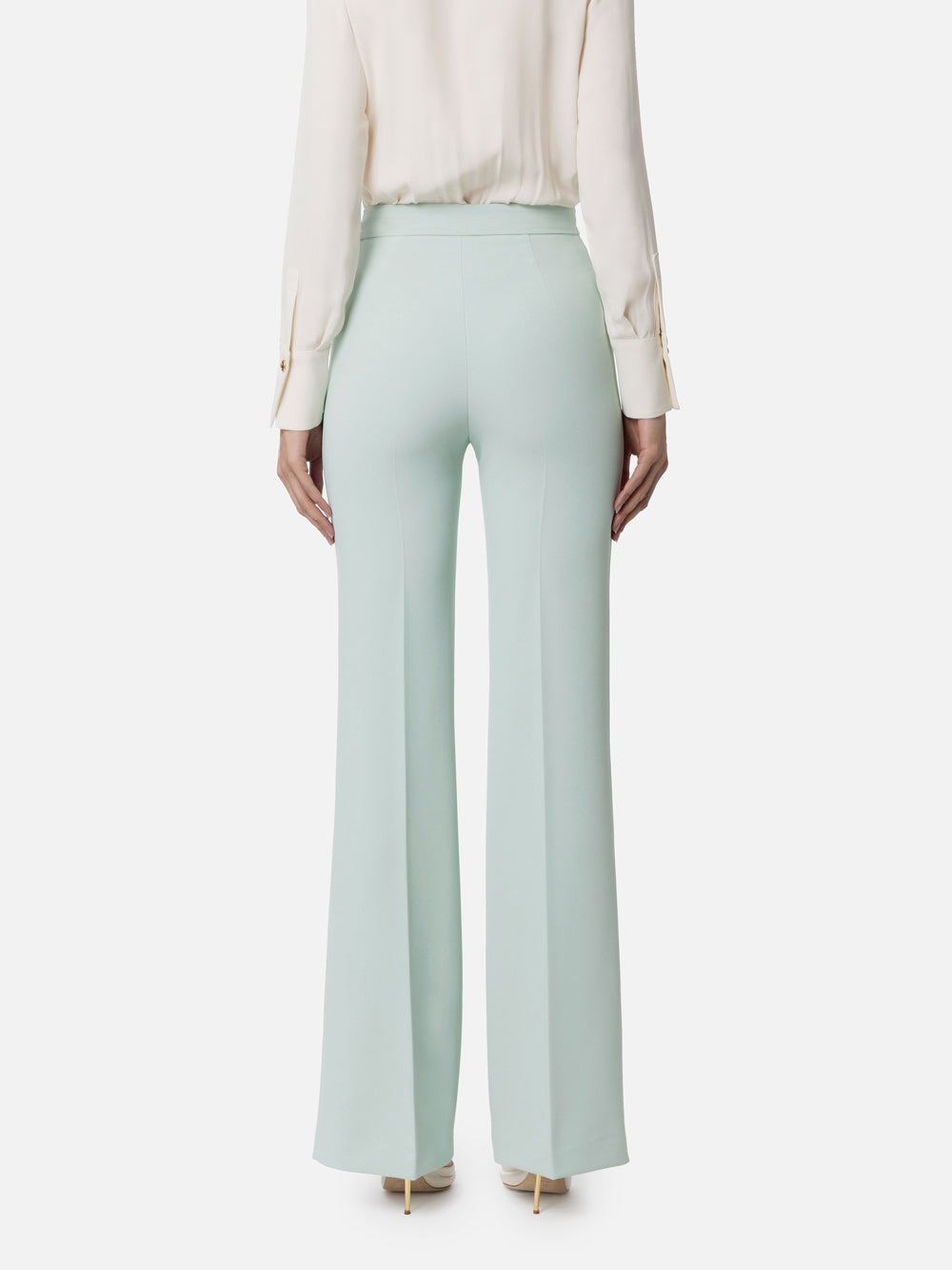 Pantalone Palazzo Elisabetta Franchi da Donna - Acqua Celeste