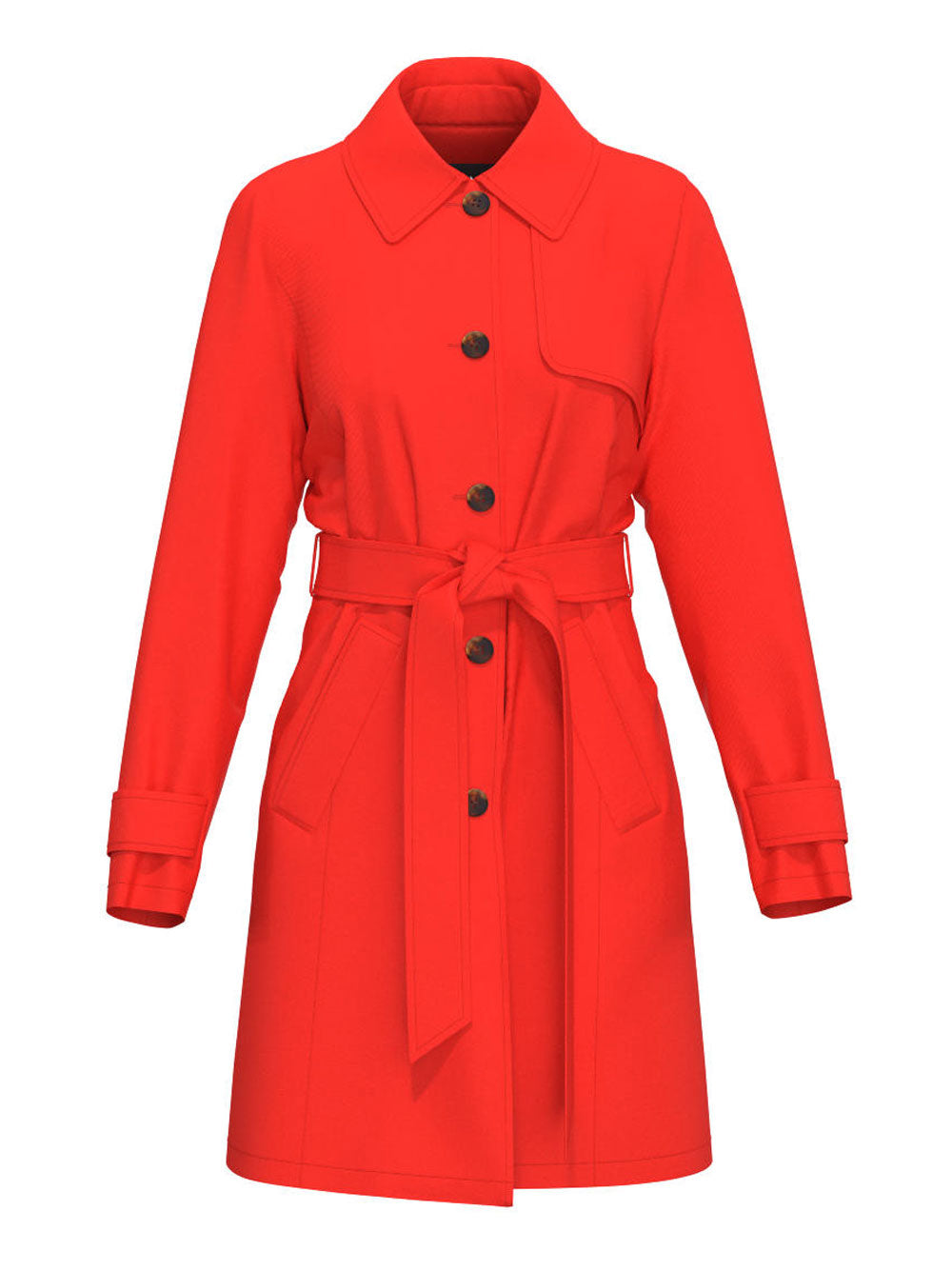 Trench Emme Marella Regular da Donna - Rosso