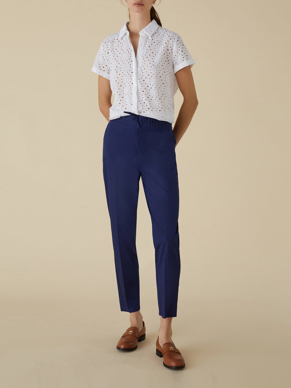 Pantalone Jogger Emme Marella Faretra da Donna - Blu