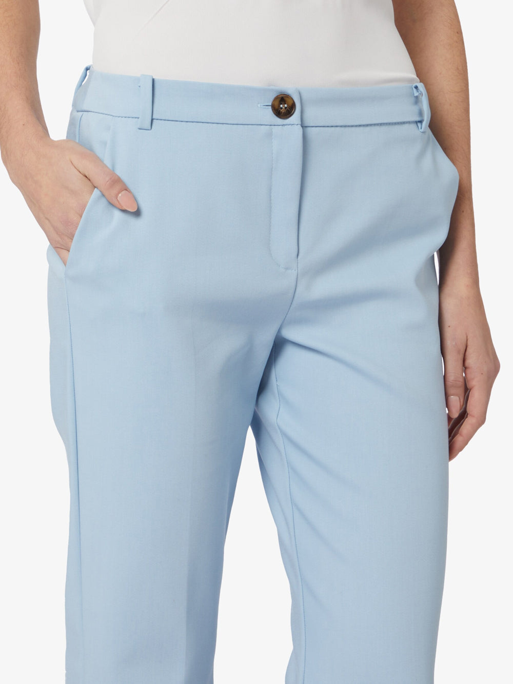 Pantalone Chino Emme Marella Valenza da Donna - Celeste