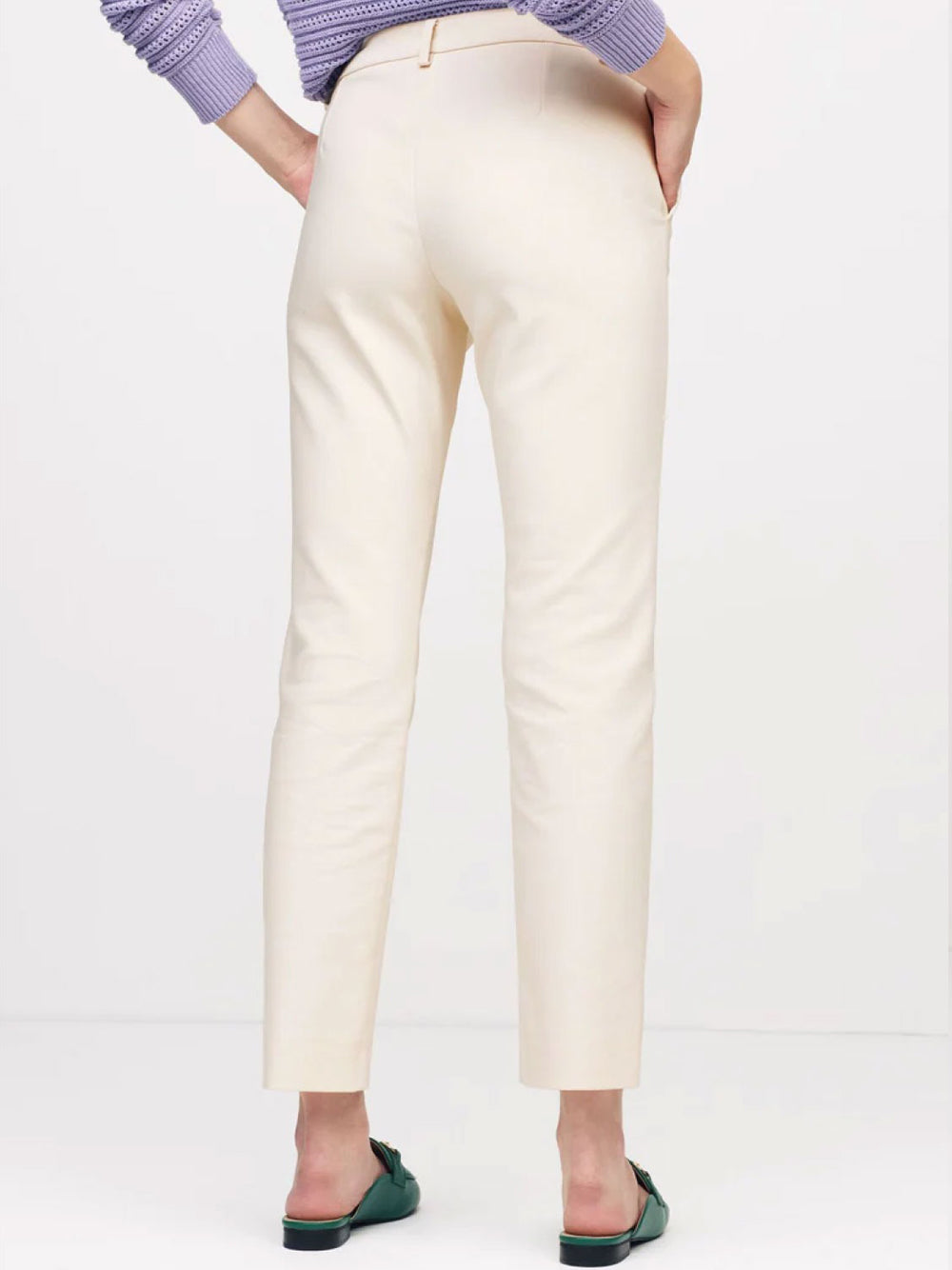 Pantalone Chino Emme Marella Valenza da Donna - Bianco