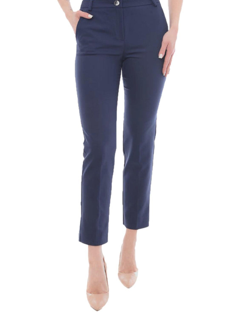 Pantalone Chino Emme Marella Slim Valenza da Donna - Blu