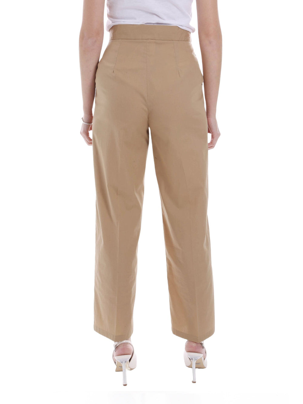 Pantalone Straight Emme Marella Lover da Donna - Marrone