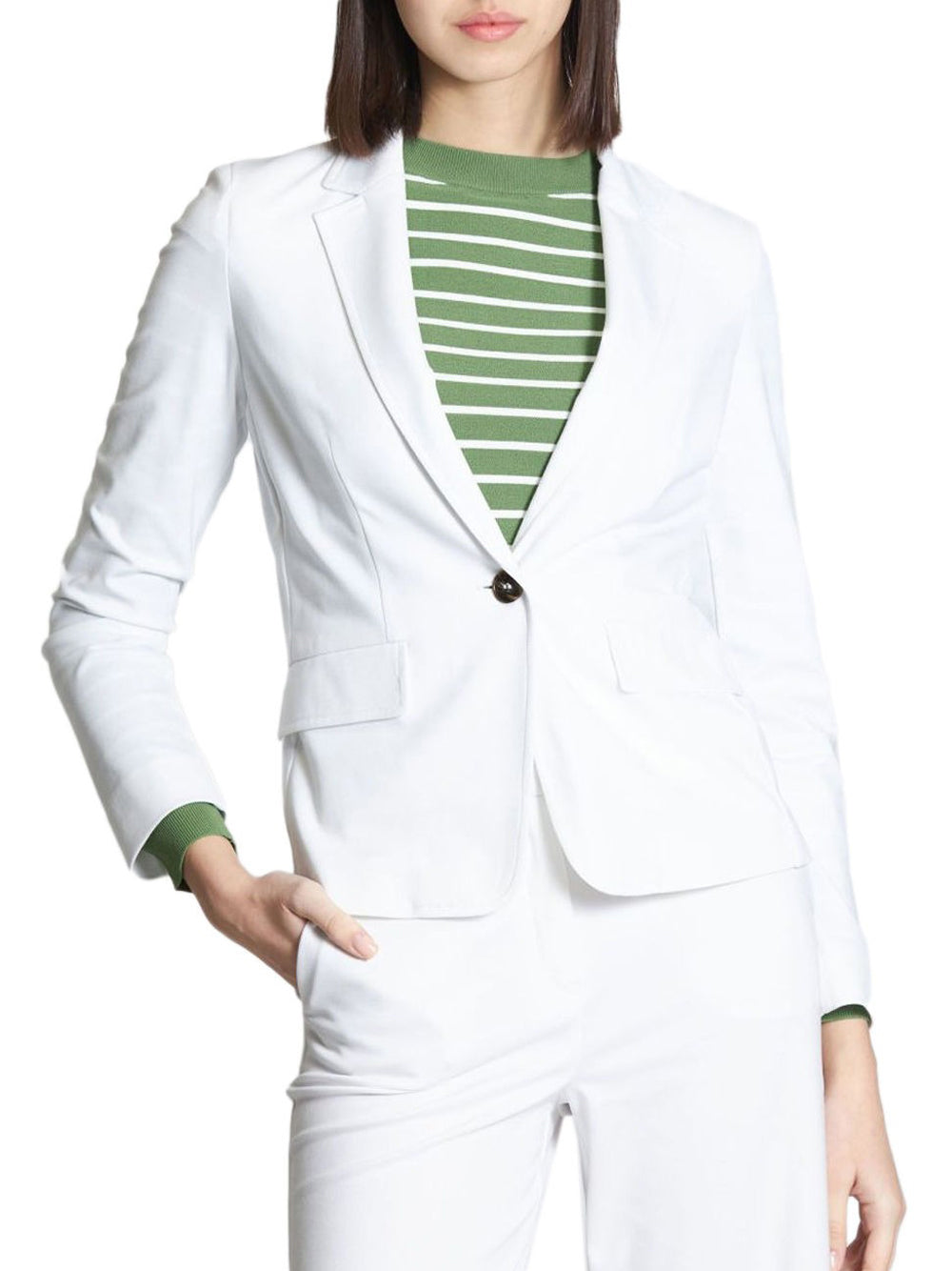 Blazer Emme Marella Elba da Donna - Bianco