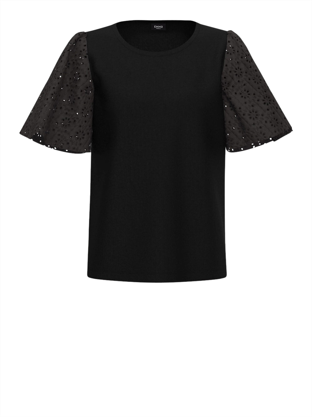 T-shirt Emme Marella Net da Donna - Nero