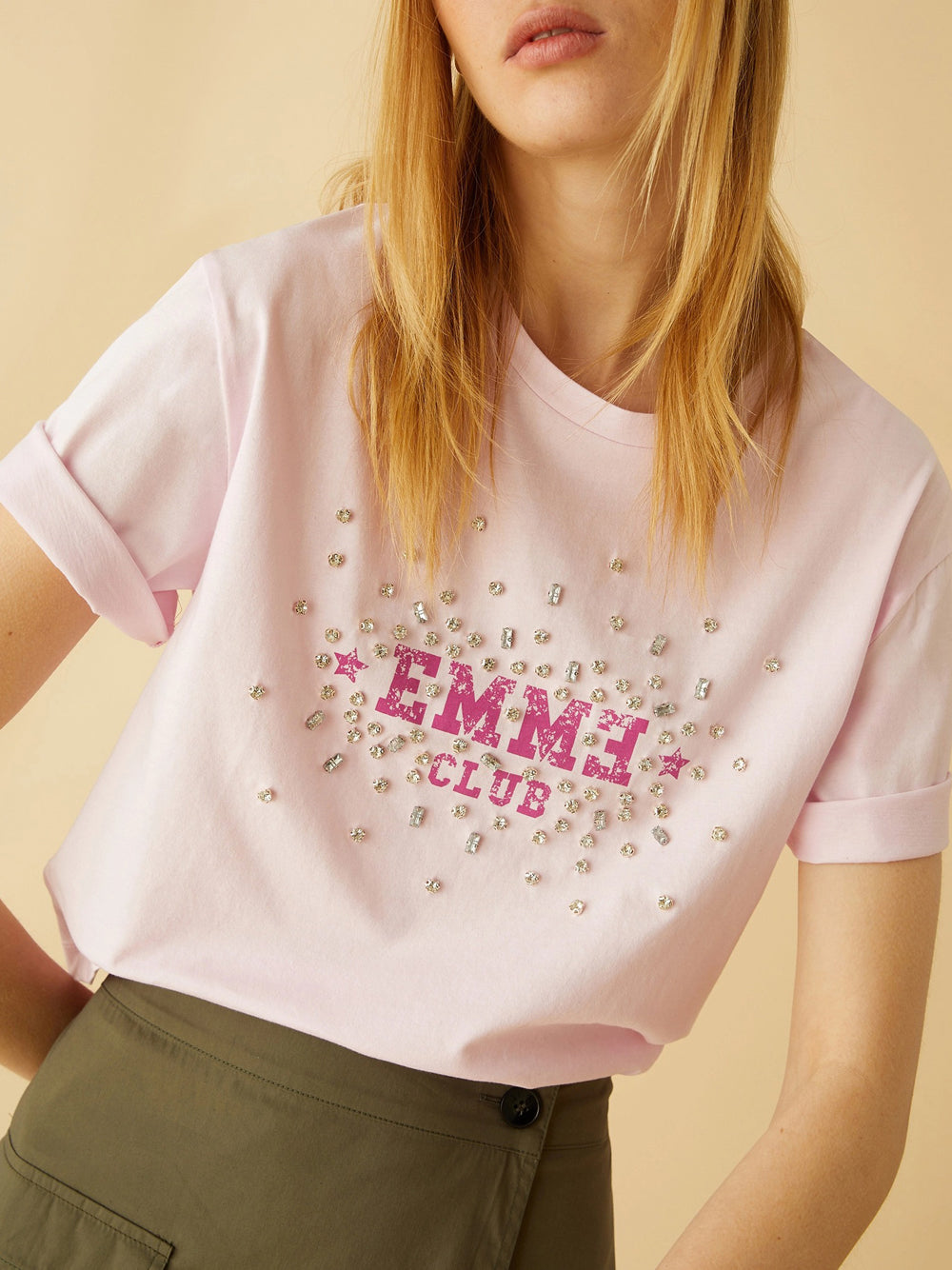 T-shirt Emme Marella Avion da Donna - Rosa