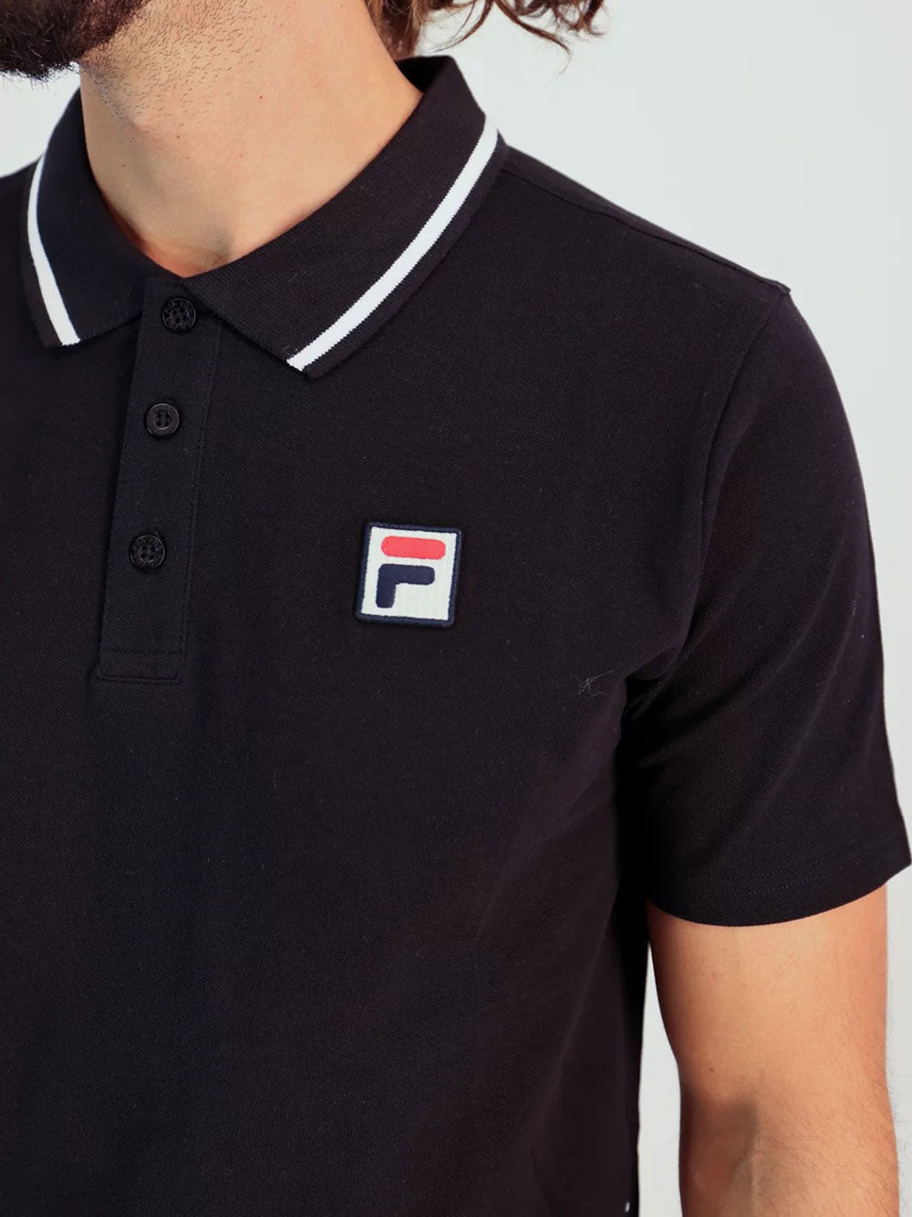 Polo Fila Leitmeritz da Uomo - Nero