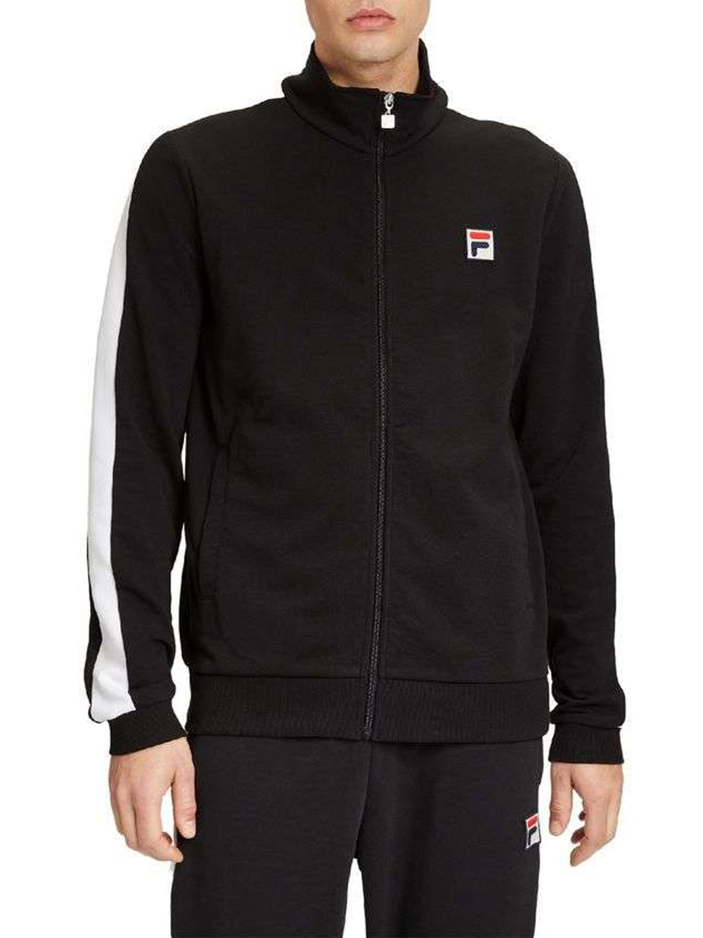 Felpa Zip Fila Langwedel da Uomo - Nero