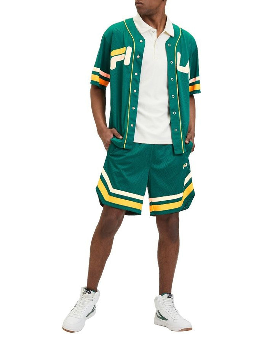 Shorts Sportivi Fila da Uomo - Verde