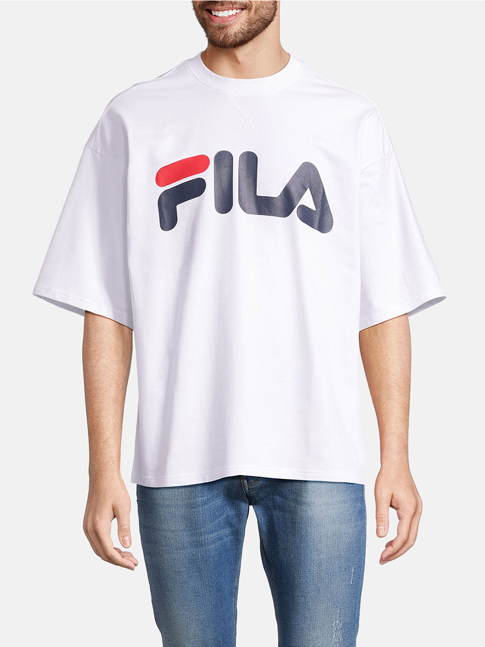 T-shirt Fila Lowell da Uomo - Bianco