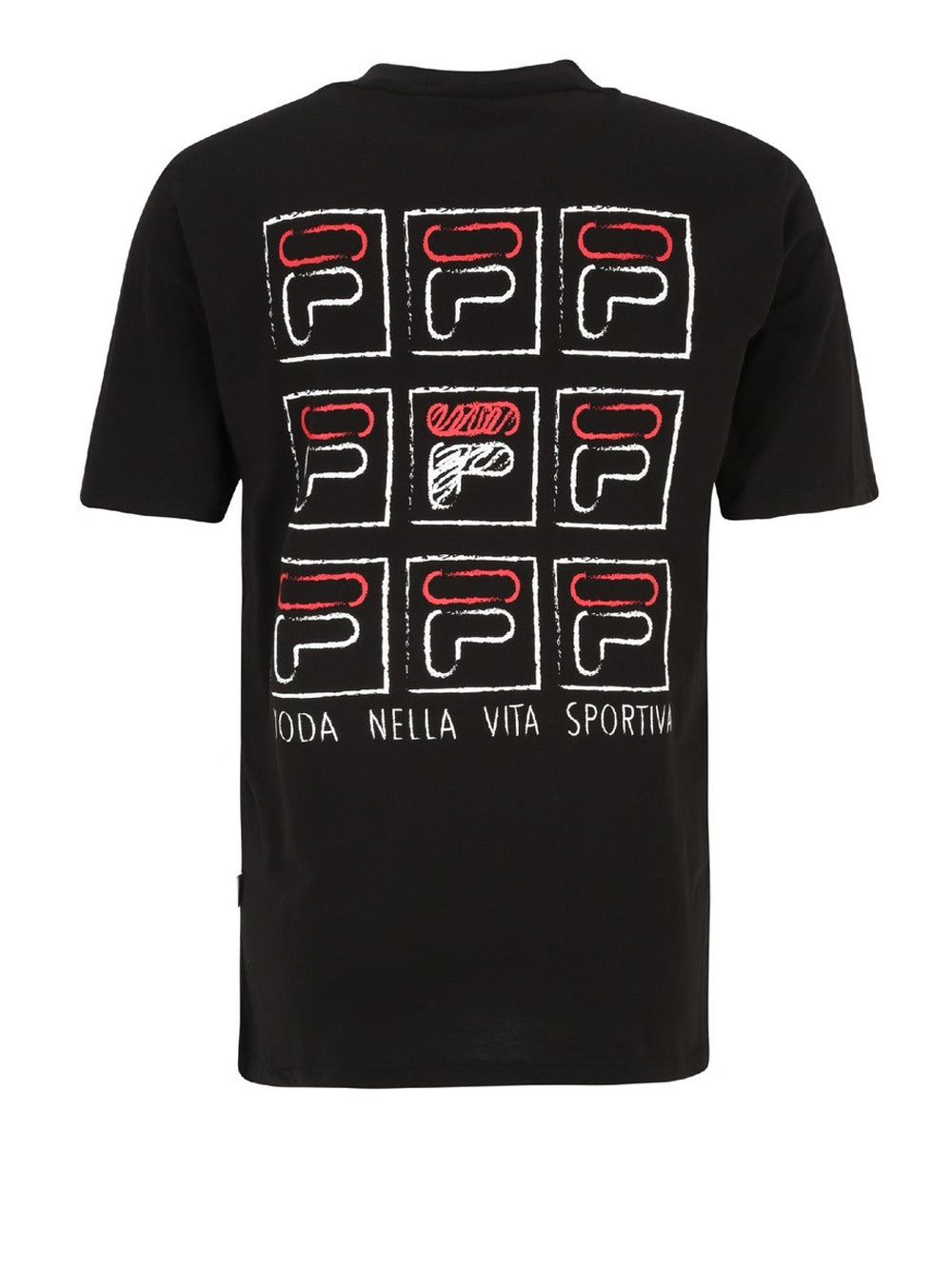 T-shirt Fila Luton Graphic da Uomo - Nero