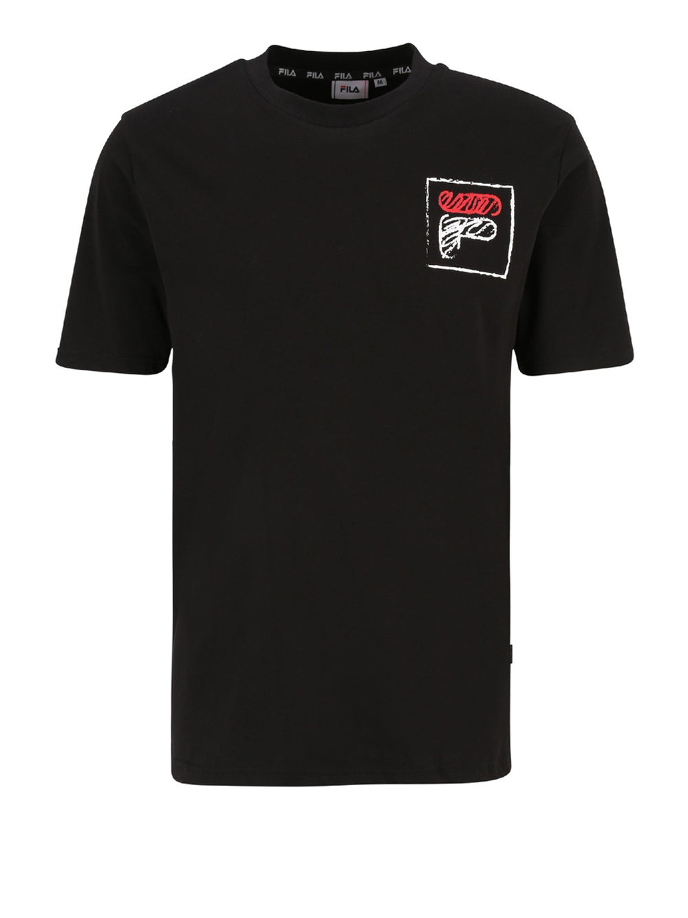 T-shirt Fila Luton Graphic da Uomo - Nero