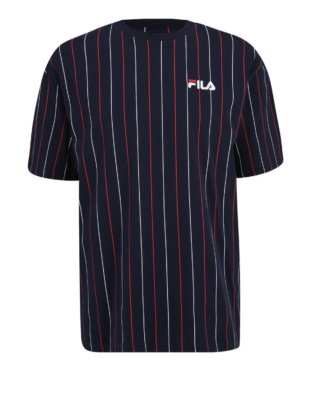 T-shirt Fila Lobito Pinstriped da Uomo - Blu